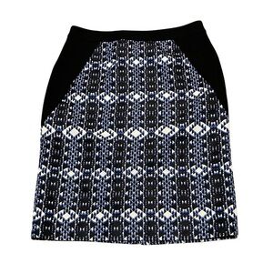 Classiques‎ Entier Black and White Embellished Pencil Skirt Size 4